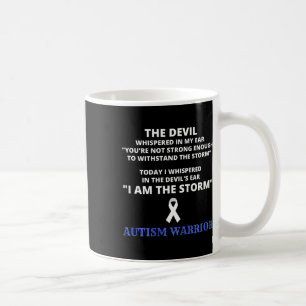 Caneca De Café Eu Sou A Tempestade Autismo Guerreiro Autismo Cons