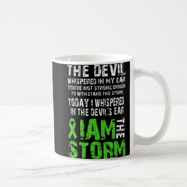 Caneca De Café Eu Sou A Tempestade Saúde Mental Consciência Verde (Direita)