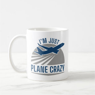 Caneca De Café Eu sou apenas o avião louco