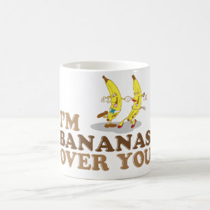 Caneca De Café Eu sou bananas sobre você - bananas da dança