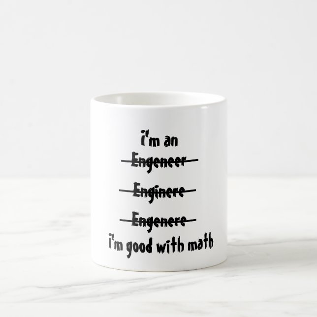Caneca De Café Eu sou bom com matemática (Centro)