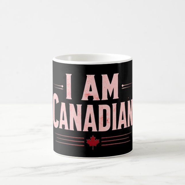 Caneca De Café Eu Sou Canadense - Orgulho Nacional, Declaração Pa (Centro)