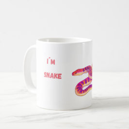 Caneca De Café Eu sou Cobra rosa