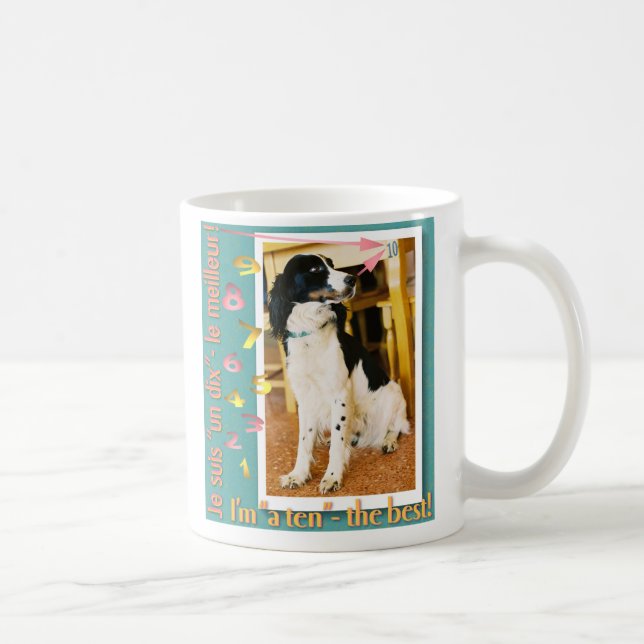 Caneca De Café Eu sou "dez" - o melhor! (Direita)