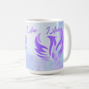 Caneca De Café Eu Sou Eu Sou Eu Sou Chama Violeta Pássaro de Fogo