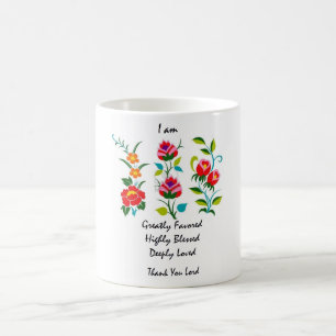 Caneca De Café Eu sou favorecido extremamente, abençoado