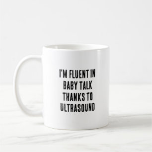 Caneca De Café Eu sou fluente em conversa de bebês - obrigados pa
