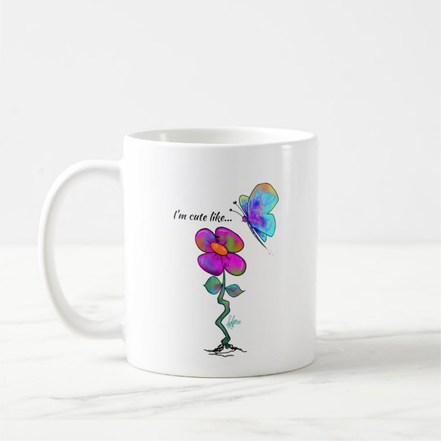 Caneca De Café Eu sou fofo como... (Esquerda)