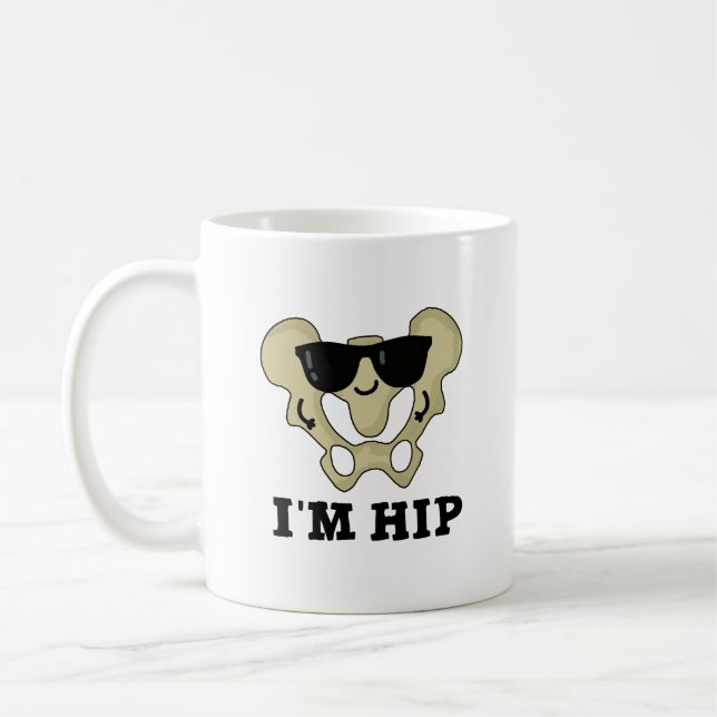 Caneca De Café Eu sou Hip Funny Anatomy Hipbone Pun (Esquerda)