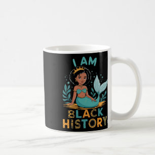 Caneca De Café Eu Sou História Negra Afro Menina Pequena Africana