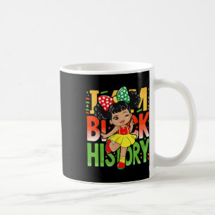 Caneca De Café Eu Sou História Negra Crianças Meninas Mulheres Hi