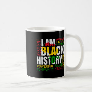Caneca De Café Eu Sou História Negra Mês da História Afro-America