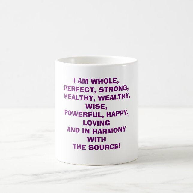 CANECA DE CAFÉ EU SOU INTEIRO, PERFEITO, FORTE, SAUDÁVEL, RICO,… (Centro)