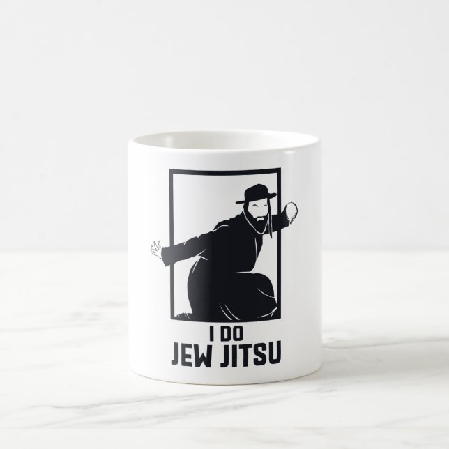 Caneca De Café Eu Sou Judeu Jitsu Engraçado Jui Jutsu (Centro)