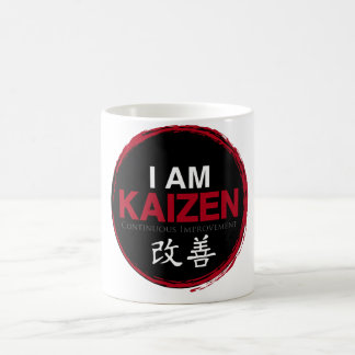 Caneca De Café Eu sou logotipo de Kaizen - melhoria contínua