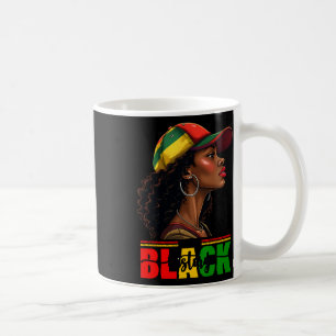 Caneca De Café Eu Sou Mês da História Negra Garota Com Tranças Mu