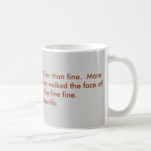 Caneca De Café Eu sou muito bem, agradecimentos