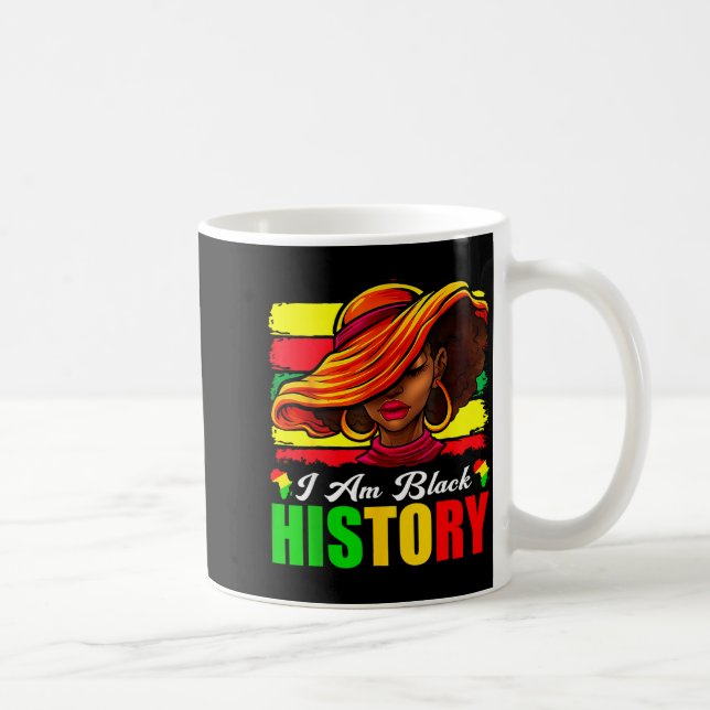 Caneca De Café Eu Sou Mulheres da História Negra Blm Mês da Histó (Direita)