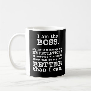 Caneca De Café Eu Sou O Chefe Humorous Mug