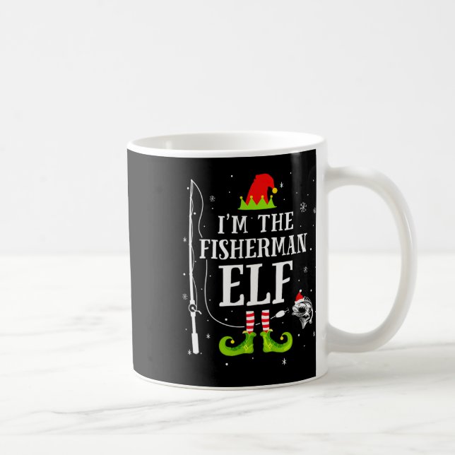 Caneca De Café Eu Sou O Elfo Pescador Combinando Piada De Pesca N (Direita)