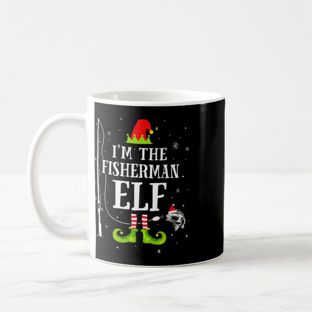 Caneca De Café Eu Sou O Elfo Pescador Combinando Piadas De Pesca  (Esquerda)