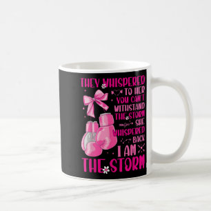 Caneca De Café Eu Sou O Guerreiro De Tempestade, Fita Rosa, Mulhe