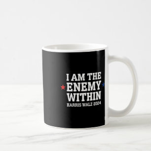 Caneca De Café Eu Sou o Inimigo Dentro de Votar Trump Eleição Tru