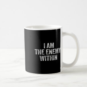 Caneca De Café Eu Sou o Inimigo Interior Pun Votando Trump 2024 E