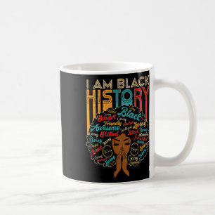 Caneca De Café Eu Sou O Mês Da História Negra Afro-Americano Para
