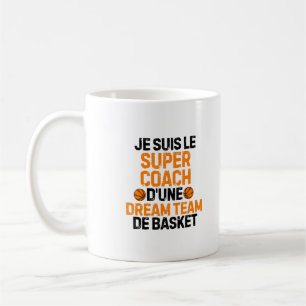 Caneca De Café Eu Sou o Super Treinador de um Dream Team de Basqu