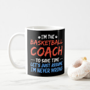 Caneca De Café Eu Sou O Treinador De Basquete Para Economizar Tem