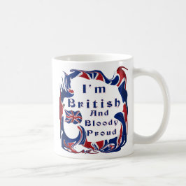 Caneca De Café Eu sou orgulhoso britânico e sangrento