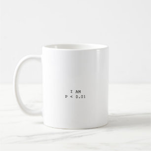 Caneca De Café Eu Sou P < 0,01 Presente Engraçado de Psicólogo Es