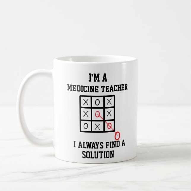 Caneca De Café Eu Sou Professora De Medicina Eu Sempre Encontro U (Esquerda)
