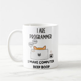 Caneca De Café Eu sou programador Cat Boop Cat Programmer