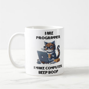Caneca De Café Eu sou programador Cat Boop Cat Programmer