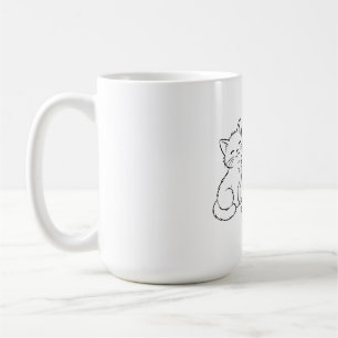 Caneca De Café Eu Sou Seu Amigo Peludo Design de Animal Fofo