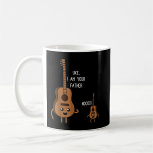 Caneca De Café Eu Sou Seu Pai Engraçado Ukulele Banjo Guitar Pl
