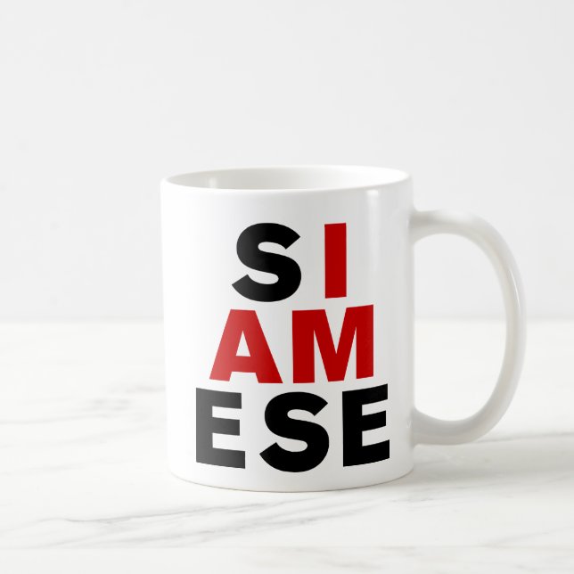 CANECA DE CAFÉ EU SOU SIAMESE (Direita)