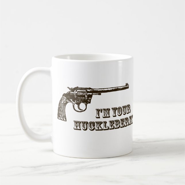 Caneca De Café Eu sou sua arma ocidental do Huckleberry (Esquerda)