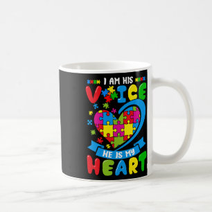 Caneca De Café Eu Sou Sua Voz Ele É Meu Coração Amo Conscientizaç
