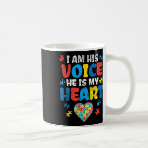 Caneca De Café Eu Sou Sua Voz Ele É Minha Consciência Do Autismo