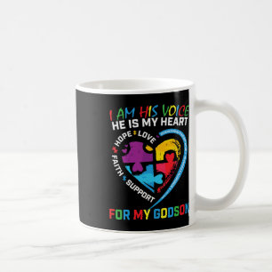 Caneca De Café Eu Sou Sua Voz Godson Autismo Consciência Madrinha