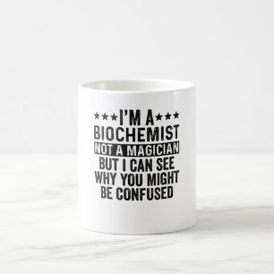 Caneca De Café Eu sou um bioquímico não um mago engraçado