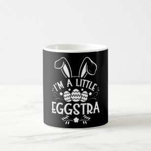 Caneca De Café Eu Sou um Coelhinho da Páscoa Um Pouco Eggstra Div
