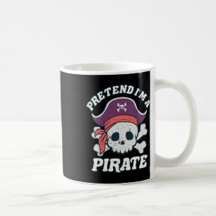 Caneca De Café Eu sou um Dia de as Bruxas engraçado pirata citand