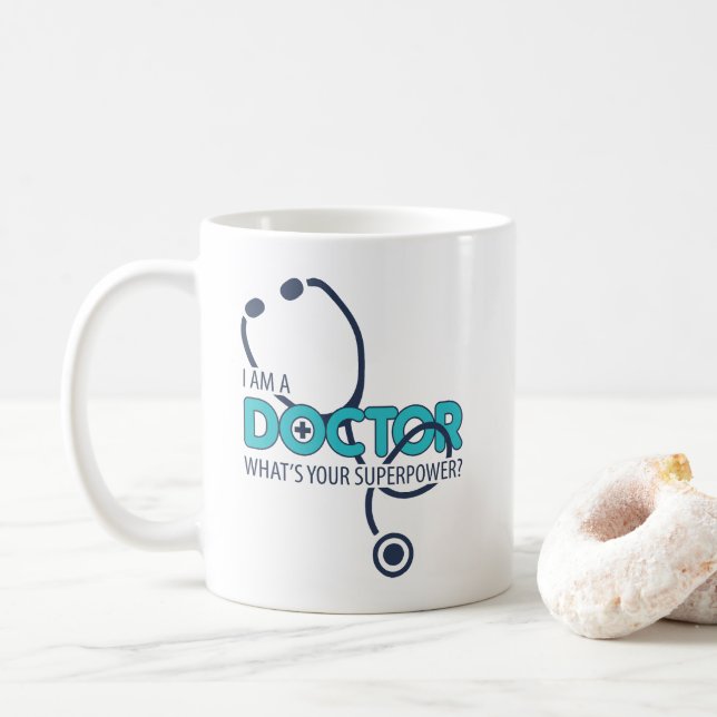Caneca De Café Eu sou um Doutor (Com Donut)