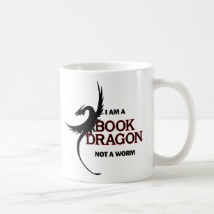 Caneca De Café Eu sou um dragão do livro não um sem-fim (impresso