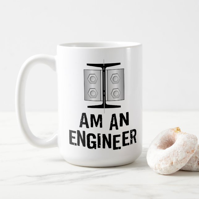 Caneca De Café Eu Sou Um Engenheiro (Com Donut)
