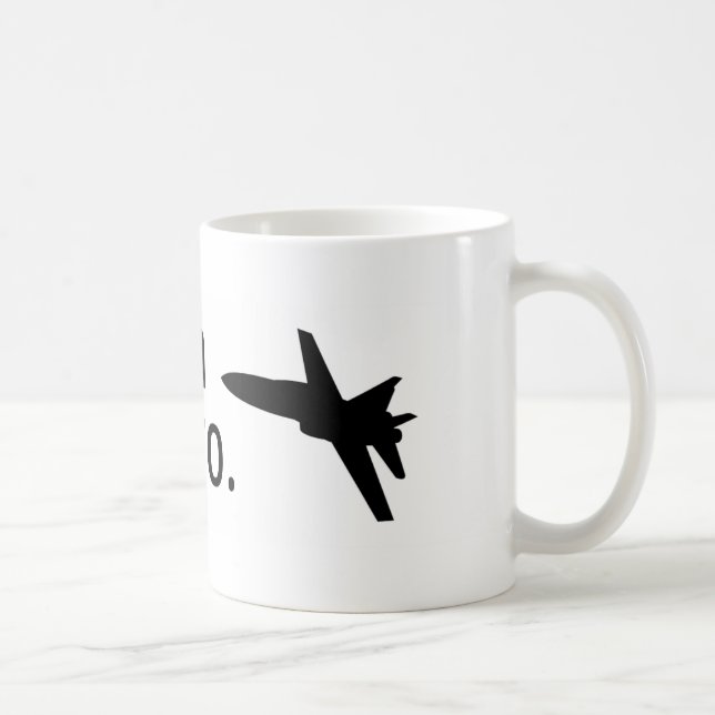 Caneca De Café Eu sou um F-18, bro (Direita)